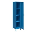 thumbnail image 4 of Novogratz Cache 1-Door Tall Single Metal Locker Style Storage Cabinet, Bright Blue, 4 of 15