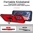 thumbnail image 4 of Funda para teléfono Androgate para Moto G Play 2024 4G, anillo rojo, 4 of 9