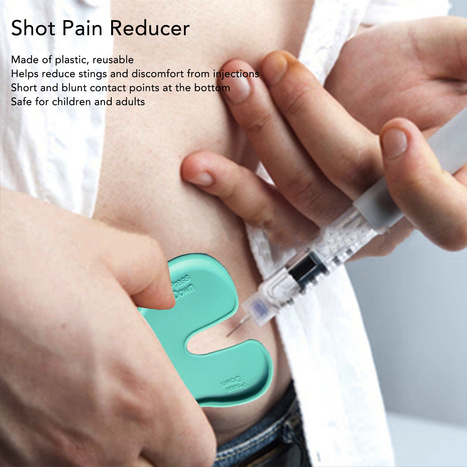 Shot Helper Pain Blocker Device, 4PCS Shot Pain Reducer Reusable Plastic  Immunization Shooting Assist Blocks Shot Blocker Reusable Hurt Blocker Shot  Buddy For Kids Adults - Walmart Business Supplies