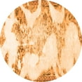thumbnail image 1 of Ahgly Company Indoor Round Abstract Orange Modern Area Rugs, 7' Round, 1 of 4