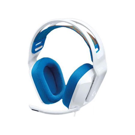 Logitech G335 Wired Gaming Headset with Flip to Mute Microphone - 3.5mm Audio Jack - Memory Foam Earpads - Lightweight - Compatible with PC, PlayStation, Xbox, Nintendo Switch - White