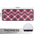 thumbnail image 5 of Kitchen Rugs Sets Of 2,Red Blue White Star Plaid Checkered Pattern Anti Fatigue Kitchen Mat Rugs Non Slip Washable,Decorative Kitchen Floor Mats for Kitchen,Sink,Laundry,17"x47"+17"x47", 5 of 5