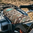 thumbnail image 3 of Uorisanigo ATV Seat Cover Waterproof Four-Wheeler Seats Cover Compatible with Polaris 2014-2024 Sportsman 450 570 850, Vintage Aztec Tribal Seats Cushion Keeps Seat Clean, 3 of 7