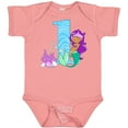 thumbnail image 3 of Inktastic First Birthday Mermaid Girls Baby Bodysuit, 3 of 5