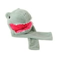 thumbnail image 3 of Gorro con forma de dinosaurio, accesorio para disfraz de Cosplay, gorros de dibujos animados, novedad, bufanda con capucha, funda para la cabeza para, 3 of 8