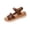 Brown, variant on Yyuenw Women’s Open Toe Multi Band Wedge Sandals Lightweight PU Casual Outdoor Holiday Shoes