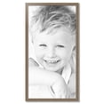 thumbnail image 2 of ArtToFrames 25" x 48" Aged White Gold Picture Frame, 25x48 inch Silver Wood Poster Frame (WOM-2036),  Pack, 2 of 7