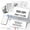Gray HPRT, variant on HPRT 610Pro Portable Thermal Printer - 300DPI Wireless Bluetooth Inkless Printer for Travel, Office, and Home, Supports US Letter & A4