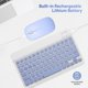 thumbnail image 4 of Innotech SC Combo de Teclado y Mouse Bluetooth Recargable, Retroiluminado a 7 Colores, Juego de Teclado de Mouse Inalámbrico Compacto Portátil Ultradelgado para Android, Windows, Tableta, Teléfono Celular, iPad 13 y Superior, Morado, 4 of 8