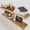 Gold Oak, variant on Wood Floating Shelves for Wall 20 Inch, Solid Real Wooden Bathroom Shelf, Heavy Duty Wall Shelf Mounted 20 in Kitchen Rustic Farmhouse, Walnut Floating Shelves, 20W × 6.7D, Set of 2