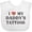AA-White, variant on Inktastic I Love My Daddy's Tattoos Boys or Girls Baby Bib