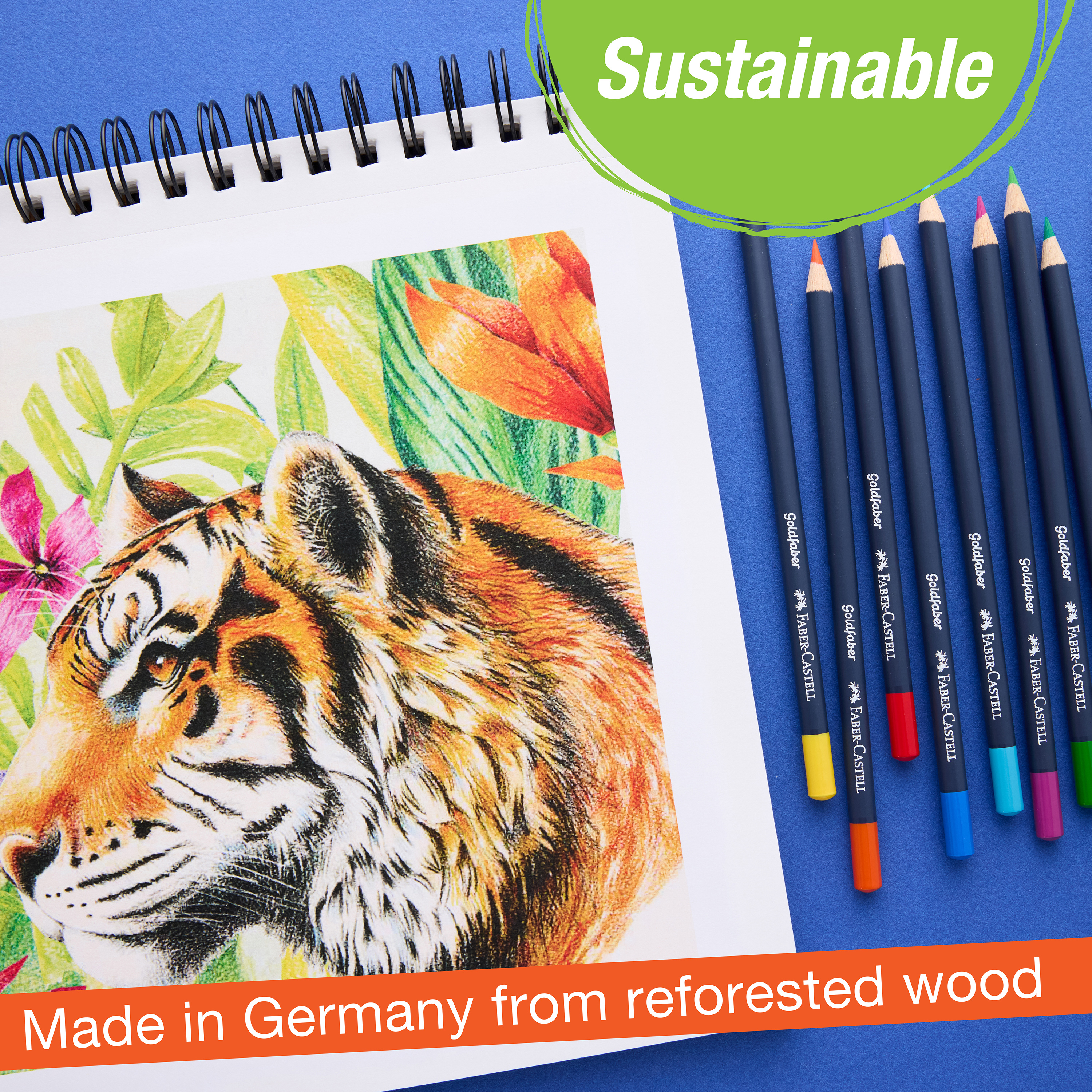 Lápices de color Faber-Castell Goldfaber: imprescindibles para regreso a clases | minas suaves, mezclables y resistentes a la rotura (24 piezas) 7