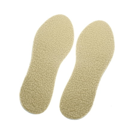 Women Winter Warm Soft Boot Shoe Replacement Insole Pad Cushion Beige