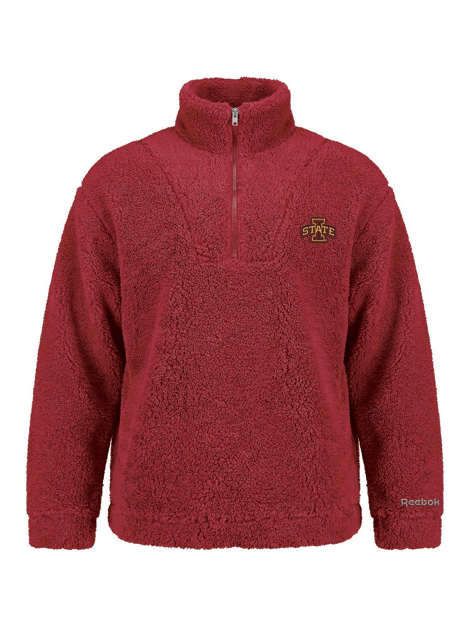 Iowa State Cyclones Reebok Womens Relaxed Fit Qtr Zip Sherpa Pullover