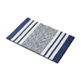 thumbnail image 3 of FEOLGEHLY Bath Mats for Bathroom Non Slip, Fluffy Absorbent Microfiber Bath mat Washable, Aesthetic Bathroom Rugs, Small Navy Blue Striped Bath Mat(Blue, 24" x 16"), 3 of 6