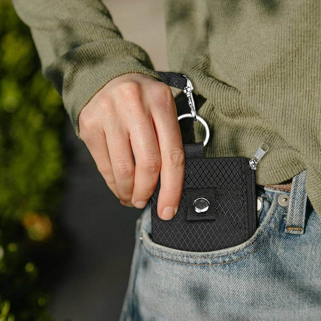 Travel Wallet RFID Blocking Secure Zippered Pockets Compact Lightweight for Credit Cards Passport ID Outdoor Travel