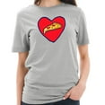 thumbnail image 3 of Plus Size Pizza Love Graphic Design Unisex Short Sleeve Cotton Jersey T-Shirt - Heather Grey 2XL, 3 of 4