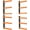 OrangeBlack, variant on Heavy Duty Wood Storage Rack Wall Mount, 6-Level System Holds Up to 1400 lbs, Rustproof & Space-Saving Design
