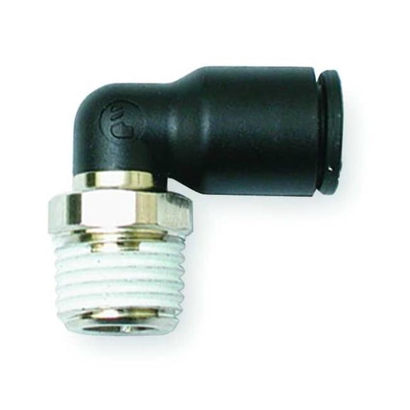 Legris Male Elbow,90 Deg,3/8,MNPT x Tube,PK10 3109 60 14