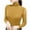 Yellow, variant on JSKUMAR Turtleneck Long Sleeve Shirts for Women Fall Winter Fitted Basic Thermal Underwear Tops Casual Slim Fit Clothes (Yellow,XL)