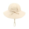 thumbnail image 5 of Gubotare Baby Sun Hat Boy Cute Kids Sun Hat UPF 50+ Boy Girl Protection Hat Wide Brim Beach Hats with Mesh and Adjustable Chin Strap (B,Size 3-12 Months), 5 of 7
