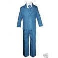 thumbnail image 3 of Baby Toddler Boys Green Teal Turquoise Wedding Formal Vest Set Tuxedo Suits S-20, 3 of 4