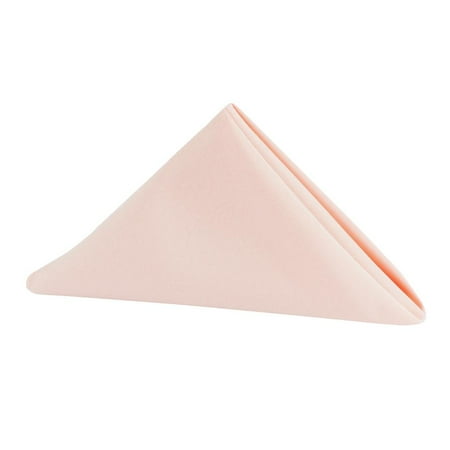 

10 Pcs Polyester Napkin 20 X20 - Blush/Rose Gold For Wedding Receptions Baby Showers Quinceaneras Rehearsal Dinners Birthday Parties Catering