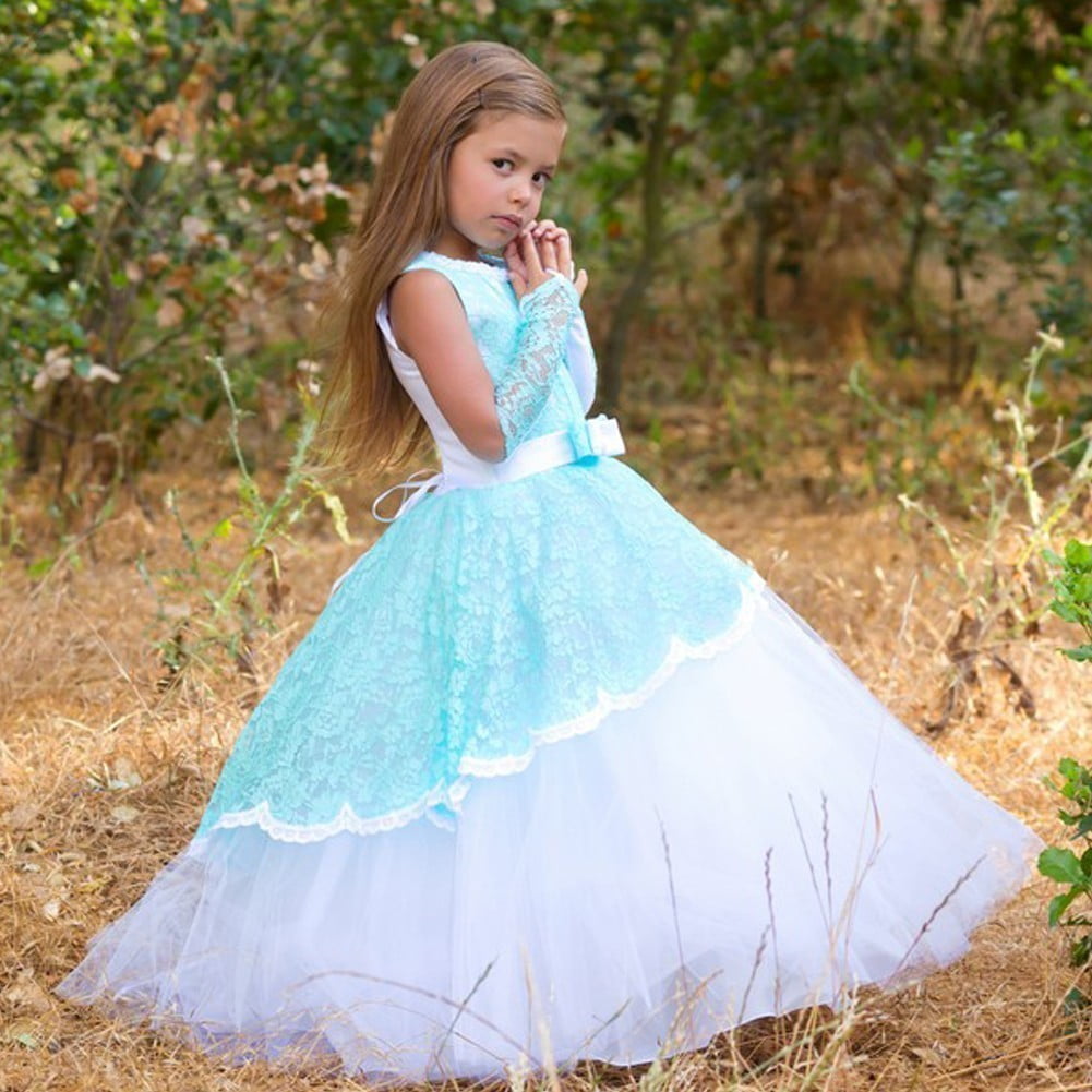 girls aqua dress
