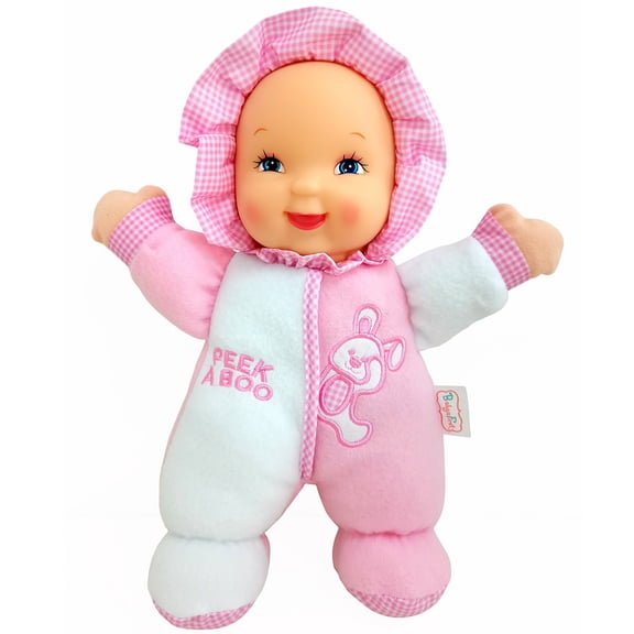 Goldberger Baby's First: 11" Soft & Snuggle Bunny Doll - Baby's 1st Doll, Machine Washable, Safe for Children & Infant, Ages 0 Months & Up
