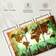thumbnail image 6 of Elephant Stock Stained World Map Wall Art - Horizontal Multi Panel Canvas - Living Room Wall Decor - Map Multi Panel - Brown And White Decor - 74" x 48", 6 of 8