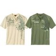 thumbnail image 1 of Atlas For Men Mens Eagle Henley T-Shirt (Pack of 2), 1 of 3