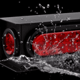 thumbnail image 2 of 2Pcs Steel Trailer Lights Boxes Housing Kit w/6 Inch Oval Red LED Trailer Tail Lights 10LED and 2" Round Red LED Side Marker Lights 4LED, Grommets and Wire Pigtails Connectors Included, 2 of 5