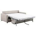 thumbnail image 2 of Pemberly Row Fabric Upholstered Sofa Sleeper with Queen Mattress in Beige, 2 of 12