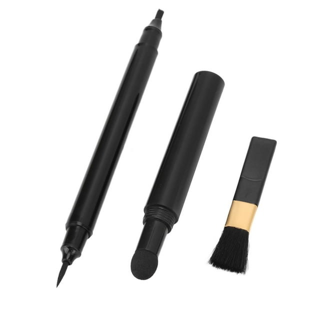 3 Pcs Stylo à Barbe Double Tête 4 Embouts Remplisseur de Crayon à Barbe Imperméable Longue Durée Stylo de Modelage pour Moustache