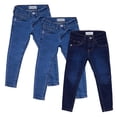 thumbnail image 1 of 3-pack Jeans De Mezclilla Mchk Para Niña. Escolar Skinny, 2 Azul claro + 1 Azul Marino MCHK 3PACK 9006, 1 of 5