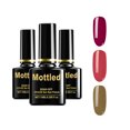 thumbnail image 1 of 3PCS / Set Gel Nail Polish Set Top Coat Multi-colores de larga duración Labymos  Kit de esmalte de uñas, 1 of 7