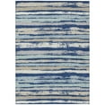 thumbnail image 2 of Addison Rugs Chantille Indoor/Outdoor Transitional Stripes Navy Washable Rectangle Rug, 5' x 7'6", 2 of 6