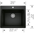 thumbnail image 2 of BLANCO LIVEN Laundry Sink - Cinder, 2 of 7