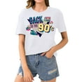 Women Vintage 90s T Shirts Casual Retro 90s Party Shirt Tops Lady