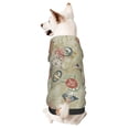 thumbnail image 1 of Fotbe Marine Sailing Badges Sudadera con Estampado para Perros Pequeños – Suéter con Capucha para Mascotas, Tela Suave de Forro Polar con Bolsillo-Small, 1 of 7
