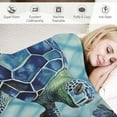 thumbnail image 3 of ARISTURING Sea Turtle Throw Blanket for Boys Girls Men Women, Sea Turtle Gift Super Soft Flannel Blankets Birthday Gifts, for Children's Day Graduation Father's Day Travel Sofa Bed, 3 of 6