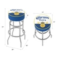thumbnail image 5 of Trademark Gameroom Corona Label Design Bar Stool with Padded Seat, 5 of 5