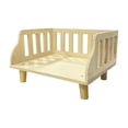 thumbnail image 1 of Cama de madera para perros Four Seasons, cama de valla, marco, accesorios portátiles duraderos Perrera semicerrada para gatos Sala de estar, 1 of 9