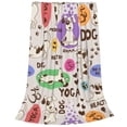 thumbnail image 2 of Bingfone Dog Doing Yoga Print Flannel Fleece Blanket Throw Blanket For Bed,Sofa,Couch,Travel,Camping(40"X30"), 2 of 9