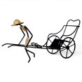 thumbnail image 1 of ZHAOCHENG Soporte para botellas de vino, estante para decoración de rickshaw, soporte para botellas de encimera, mesa, botella única, regalo para el hogar, regalo de cocina, estante para vino, estante, 1 of 4