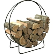 Panacea Black Powder Coated Steel Log Rack