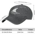 thumbnail image 6 of Shark Fin in Water Unisex Adult Adjustable Sports Hat, Visor, Decorative Hat, Casual Hat, Cowboy Hat Outdoor Hat, 6 of 8