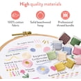 thumbnail image 6 of Stitch Sampler Beginner Embroidery Kit – Easy Embroidery Kit for Beginners with Hoop, Thread & Patterns – Hand Embroidery Kit for Adults and Teens – Complete Embroidery Starter Kit, 6 of 8