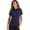 Dark Navy, variant on Clique LQK00079 Charge Active Womens Short Sleeve Polo-Navy Heather-XS