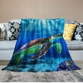 thumbnail image 2 of ARISTURING Turtle Throw Blanket- Turtle Blanket for Couch Sofa Bed Warm Fuzzy Cozy Turtle Blanket for Office Travel Camping Soft Lightweight Sea Turtle Gifts for Women Man Kids, 2 of 6